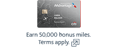 Citi / AAdvantage credit card. Opens another site in a new window that may not meet accessibility guidelines.